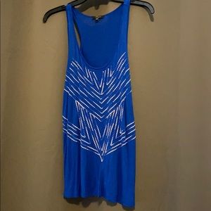 Lightweight blue tank top